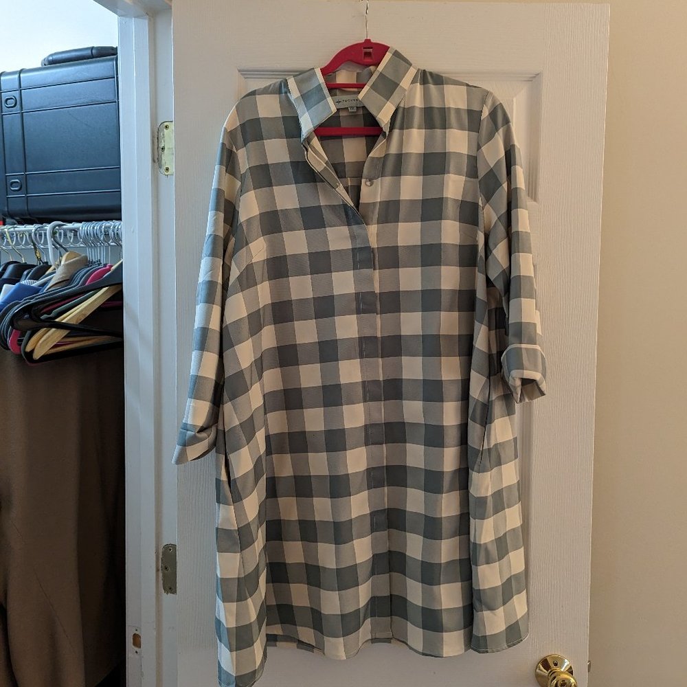 Tuckernuck Buffalo Plaid / Gingham Charlie Swing Dress XXL - GUC